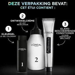 L'Oréal Preference Vivids Permanente Haarkleuring 10.112 Silver Grey