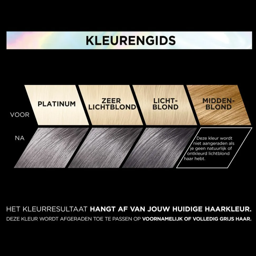 L'Oréal Preference Vivids Permanente Haarkleuring 9.112 Smokey Grey