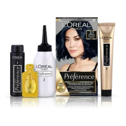 L'Oréal Préférence Permanente Haarkleuring 2.1 Blauw Zwart