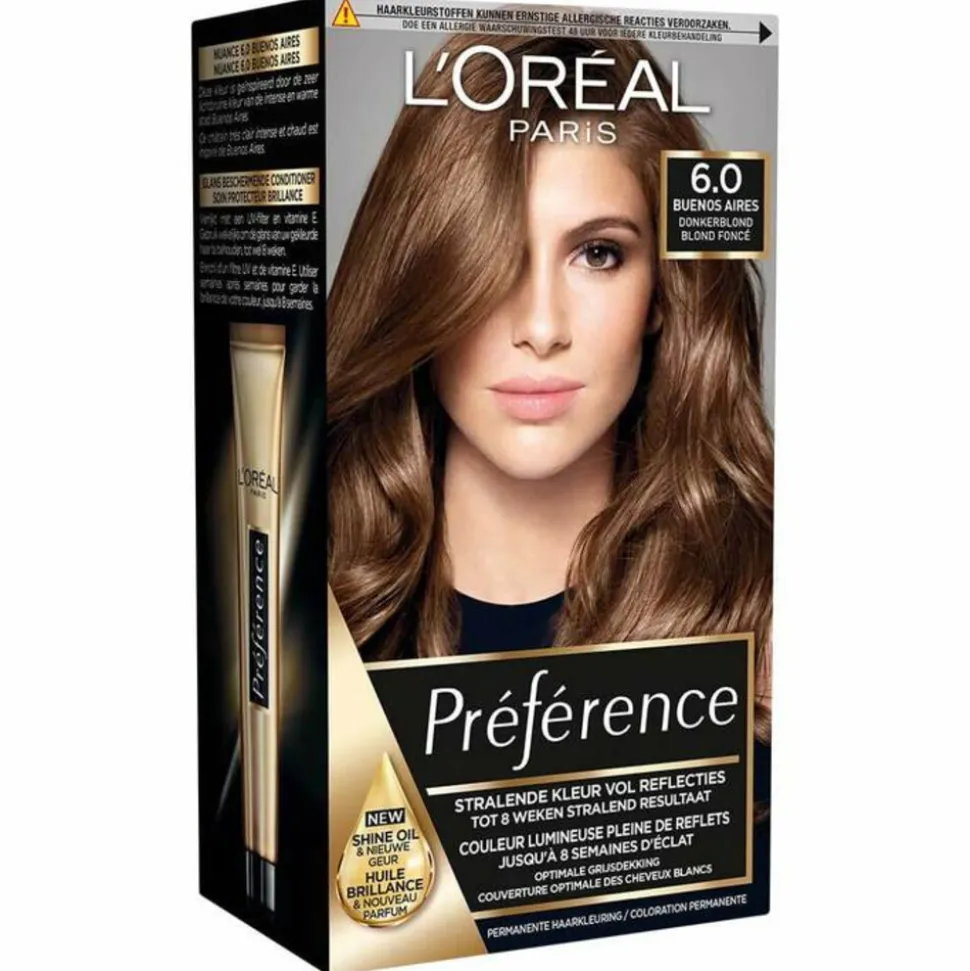L'Oréal Préférence Permanente Haarkleuring 6.0 Donkerblond