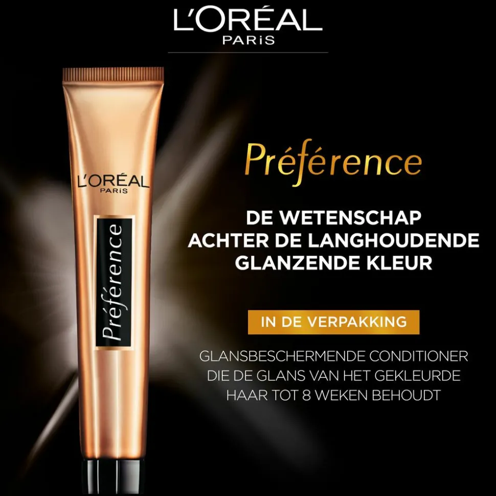L'Oréal Préférence Permanente Haarkleuring 8.0 Lichtblond