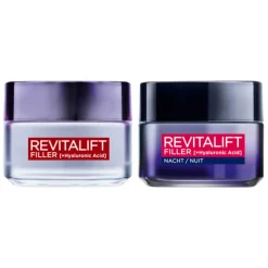 L'Oréal Revitalift Filler (HA) - Dagcrème 1x 50 ml & Nachtcrème 1x 50 ml - Pakket