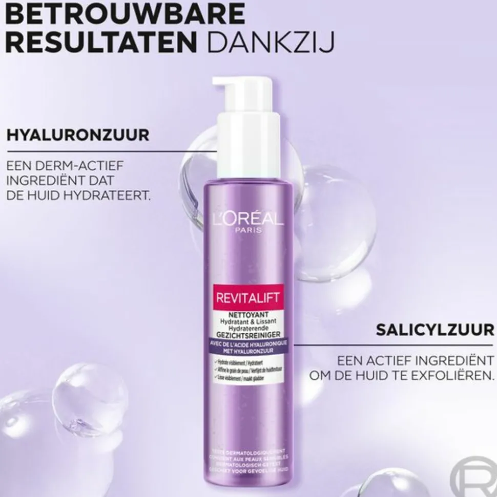 L'Oréal Revitalift Filler Reinigingsgel met Hyaluronzuur 150 ml