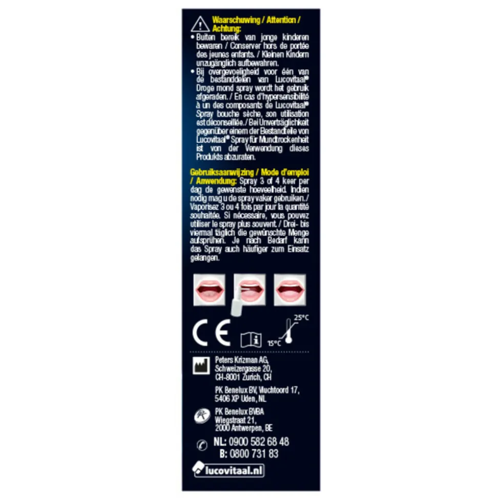 Lucovitaal Droge Mond Spray 20 ml