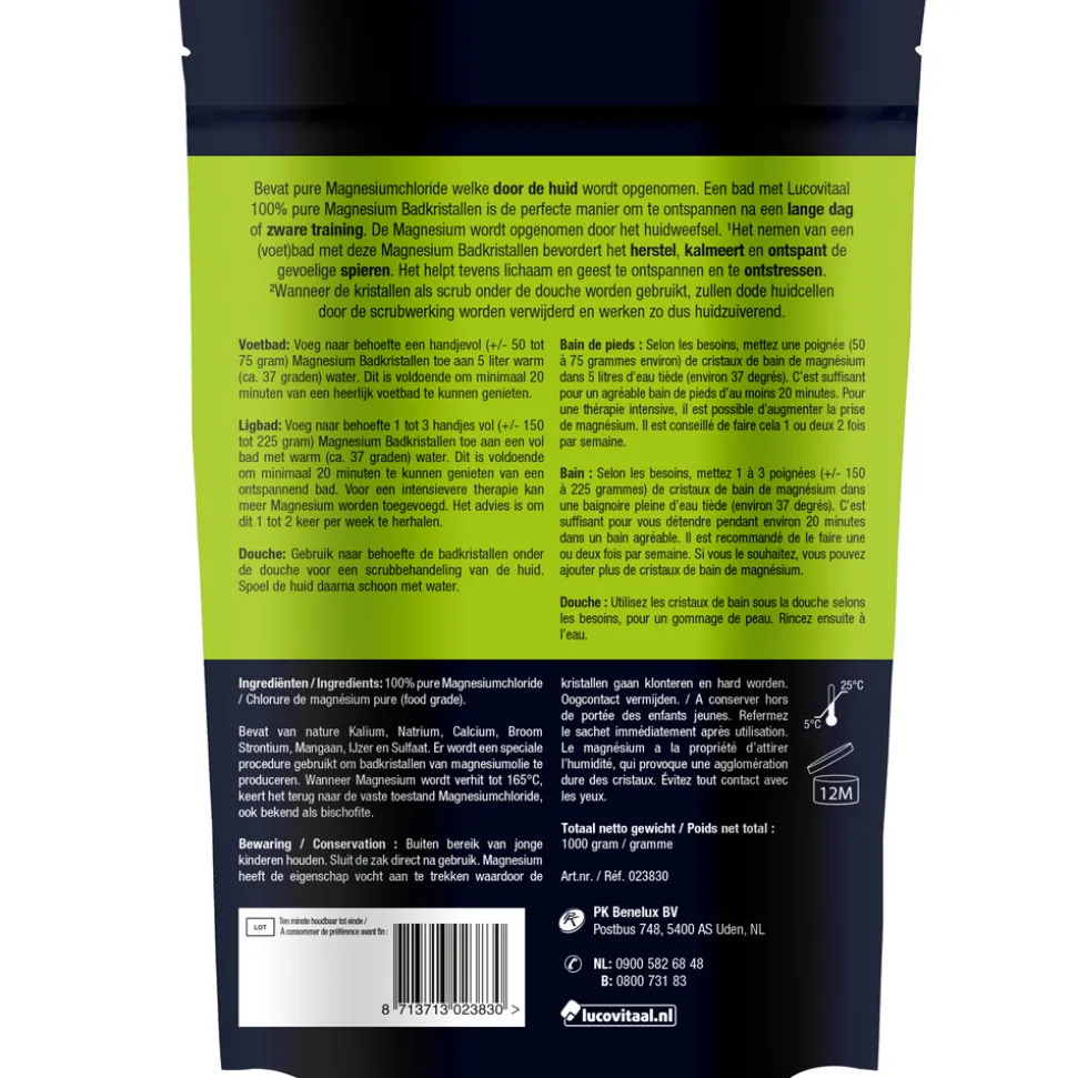 Lucovitaal Magnesium Badkristallen 1 kg