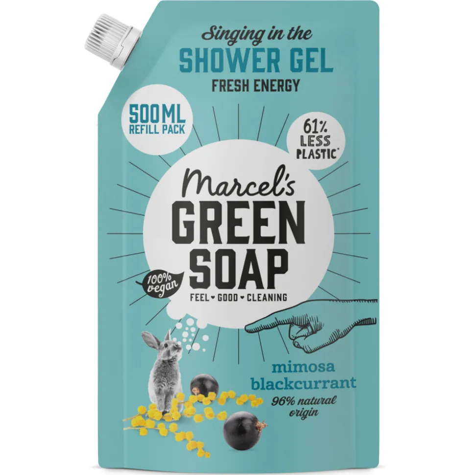 Marcel's Green Soap Douchegel Navulling Mimosa & Zwarte Bes 500 ml