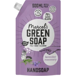 Marcel's Green Soap Handzeep Lavendel & Rozemarijn Navul Stazak 500 ml