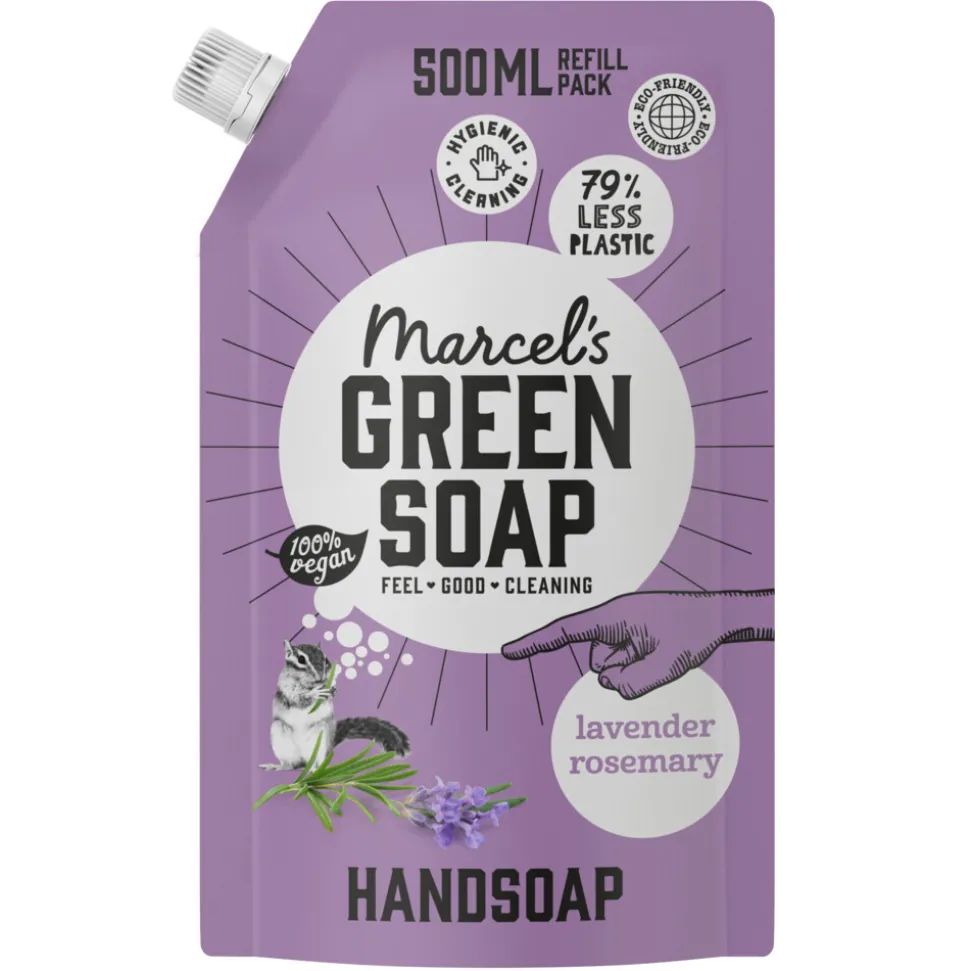 Marcel's Green Soap Handzeep Lavendel & Rozemarijn Navul Stazak 500 ml