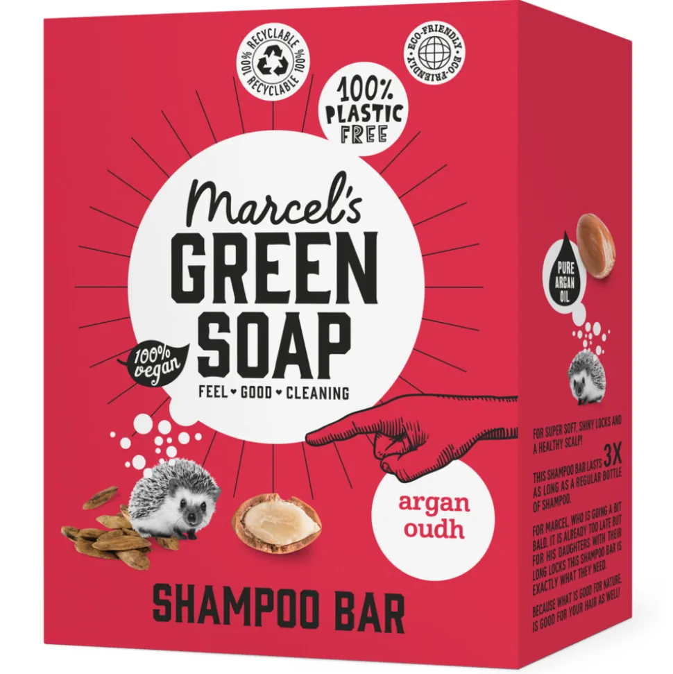 Marcel's Green Soap Shampoobar Argan & Oudh 90 gr