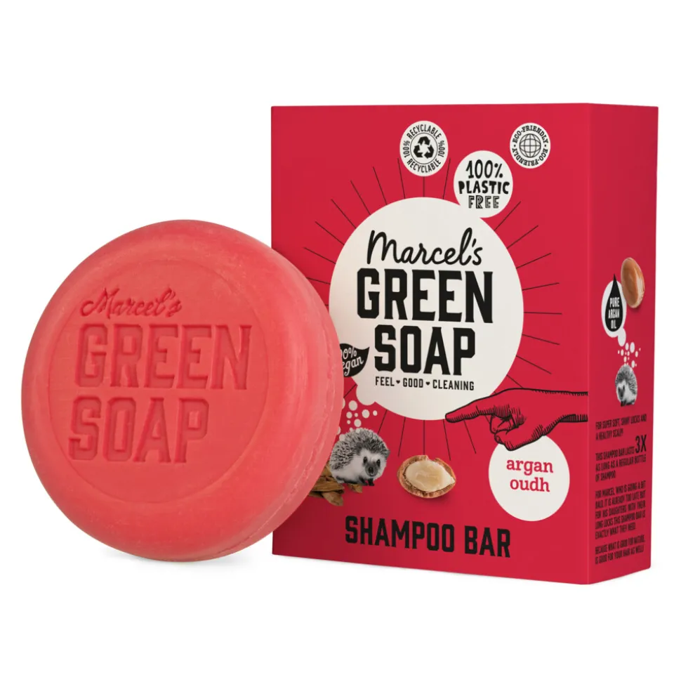 Marcel's Green Soap Shampoobar Argan & Oudh 90 gr