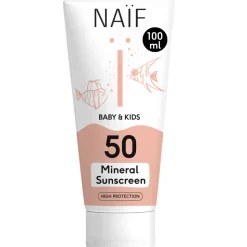 Naif Baby & Kids Minerale Zonnebrandcréme SPF 50 100 ml
