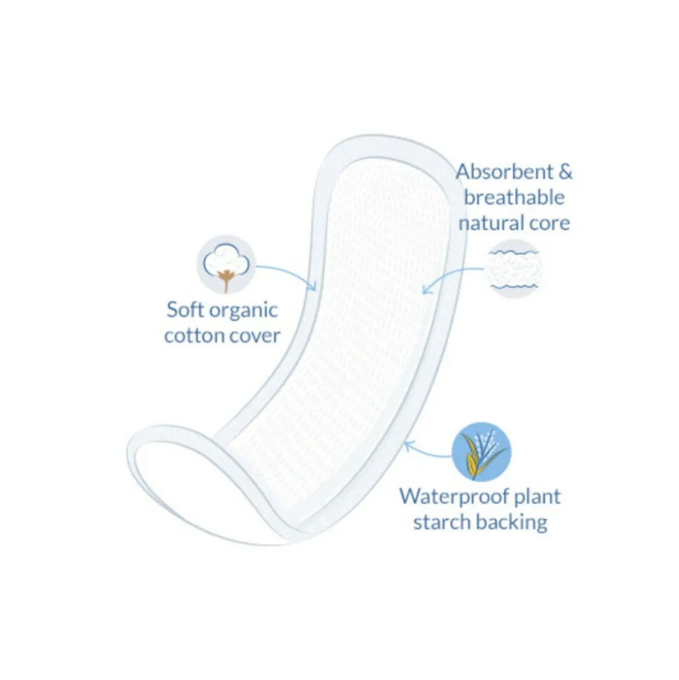 Natracare Maandverband Maxi Pads Nacht 10 stuks