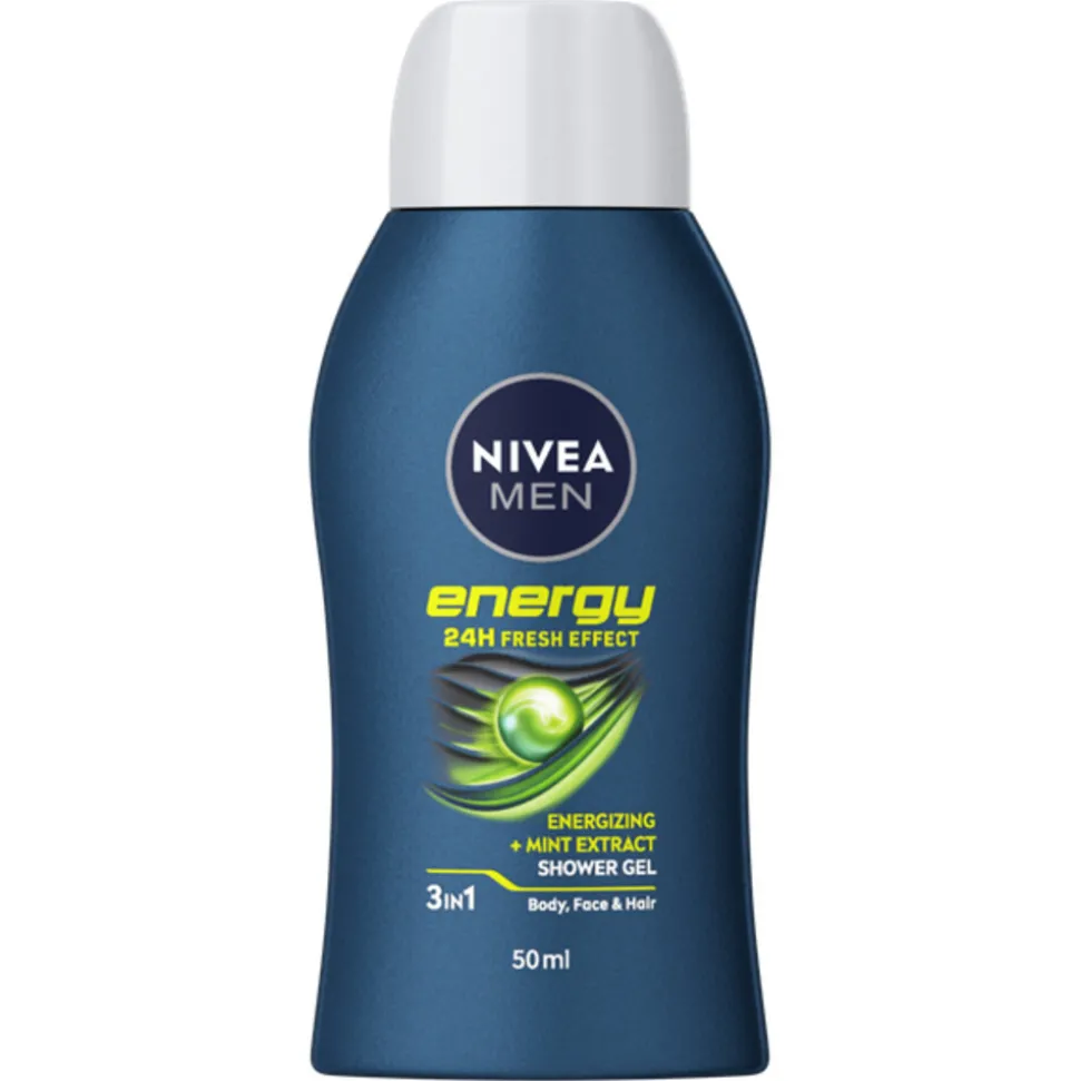 NIVEA Men Douchegel Energy Mini Reisformaat 50 ml