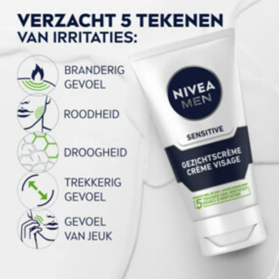 NIVEA Men Gezichtscrème Sensitive 75 ml