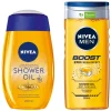 Nivea Natural Doucheolie + Showergel Men Pakket