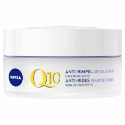NIVEA Q10 Dagcrème Anti-Rimpel Gevoelige Huid SPF 15 50 ml