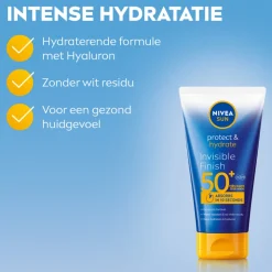 NIVEA Sun Protect & Hydrate Zonnecrème Invisible Finish SPF 50+ 150 ml