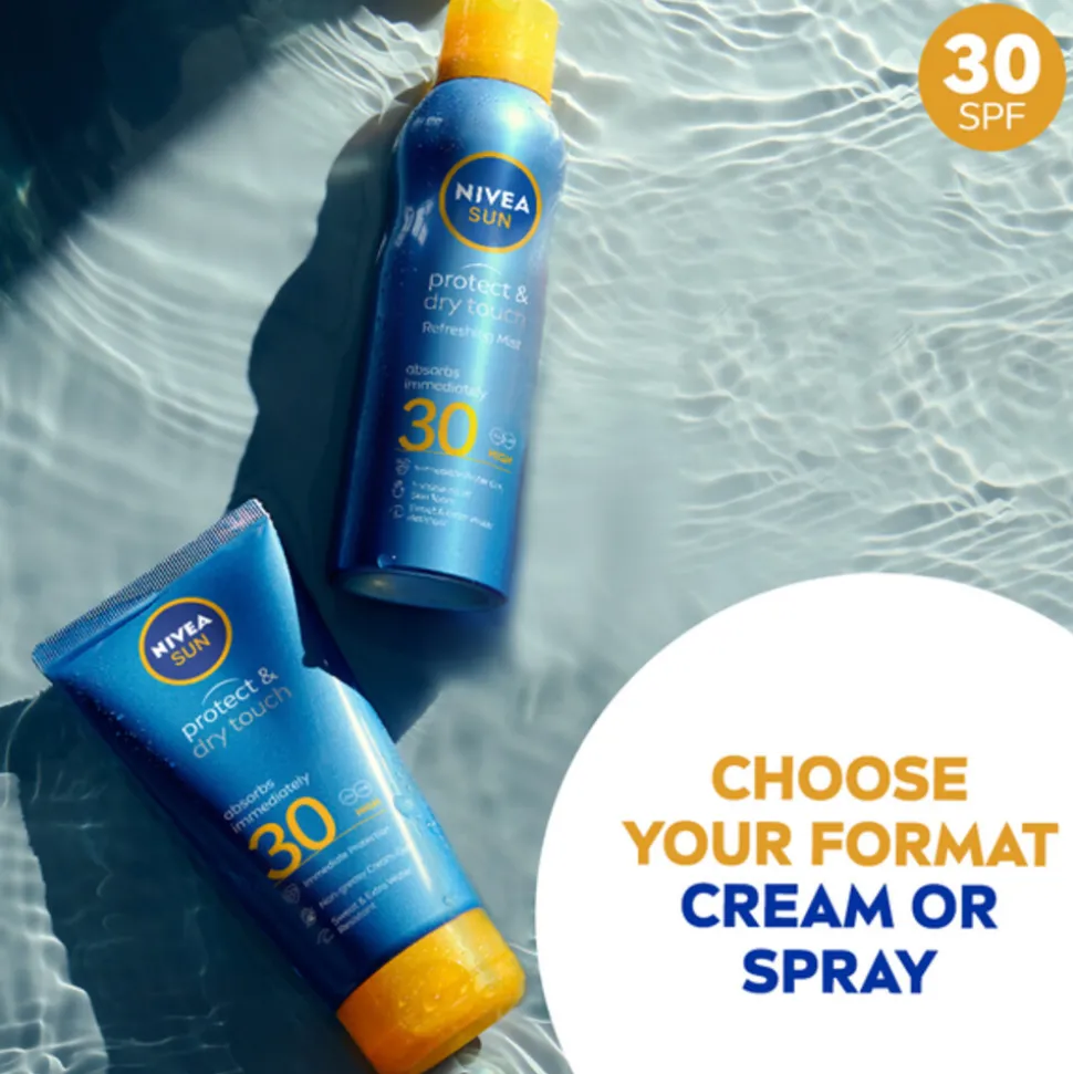 NIVEA Sun Protect en Dry Touch Verfrissende Vernevelende Spray SPF 30 200 ml