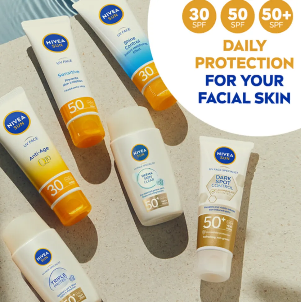 NIVEA Sun Sensitive Zonnecrème Gezicht SPF 50+ 50 ml