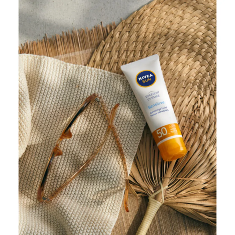 NIVEA Sun Sensitive Zonnecrème Gezicht SPF 50+ 50 ml