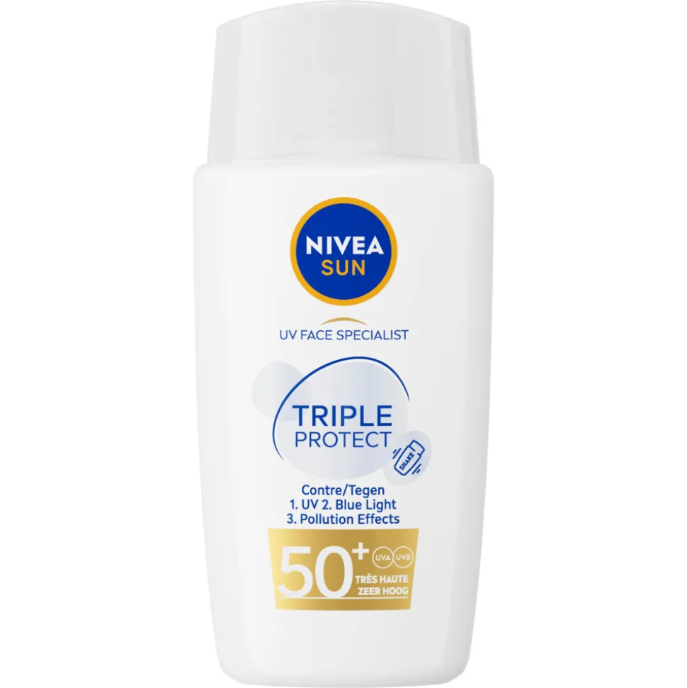 NIVEA Sun Triple Protect Zonnecrème Gezicht SPF 50+ 40 ml