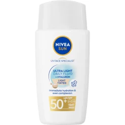 NIVEA Sun UV Face Specialist Ultra Light Daily Fluid Light Tinted SPF 50+ 40 ml