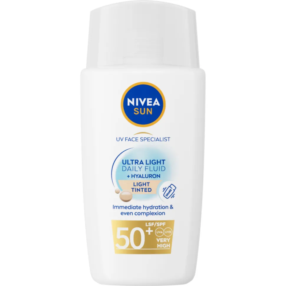 NIVEA Sun UV Face Specialist Ultra Light Daily Fluid Light Tinted SPF 50+ 40 ml