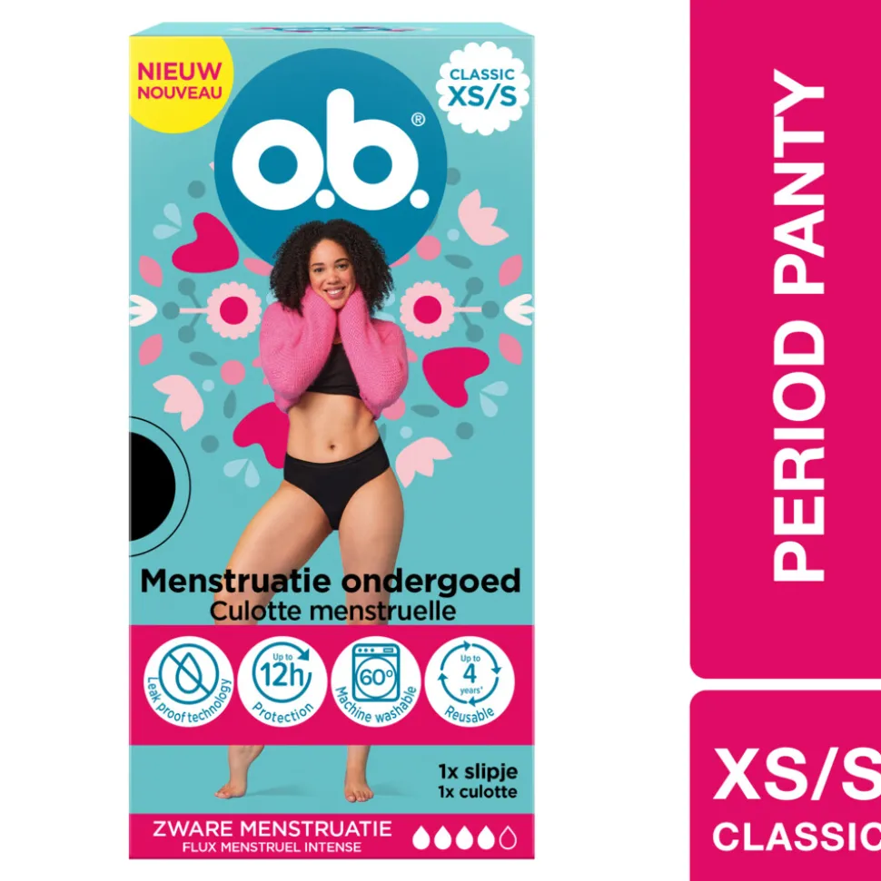 OB Herbruikbaar Menstruatie Ondergoed XS/S