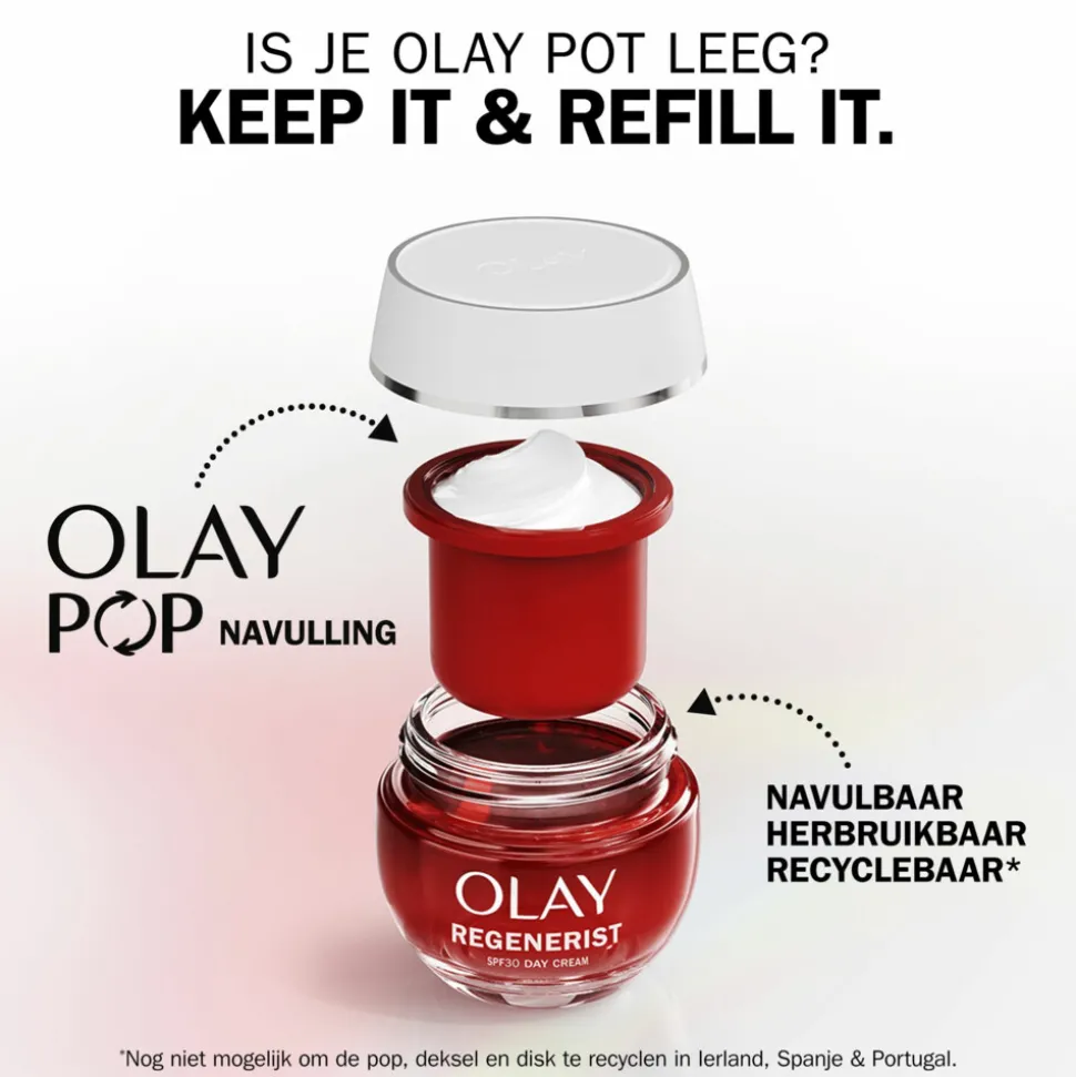 Olay Navulling Dagcrème Regenerist SPF30 50 ml