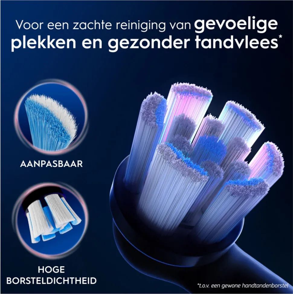 Oral-B Opzetborstels iO Gentle Care Zwart 4 stuks