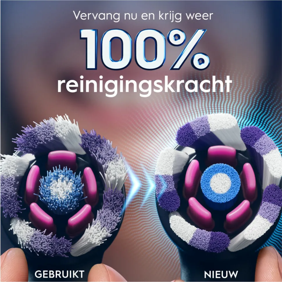 Oral-B Opzetborstels iO Radiant White Zwart 8 stuks