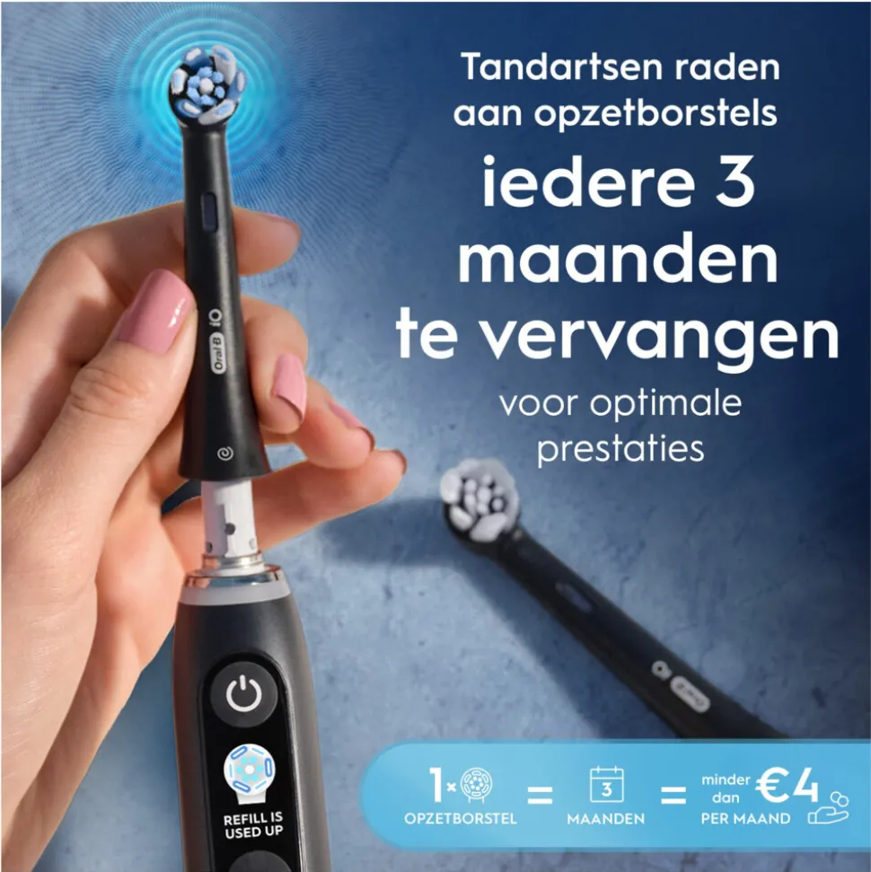 Oral-B Opzetborstels iO Ultimate Clean Zwart 6 stuks