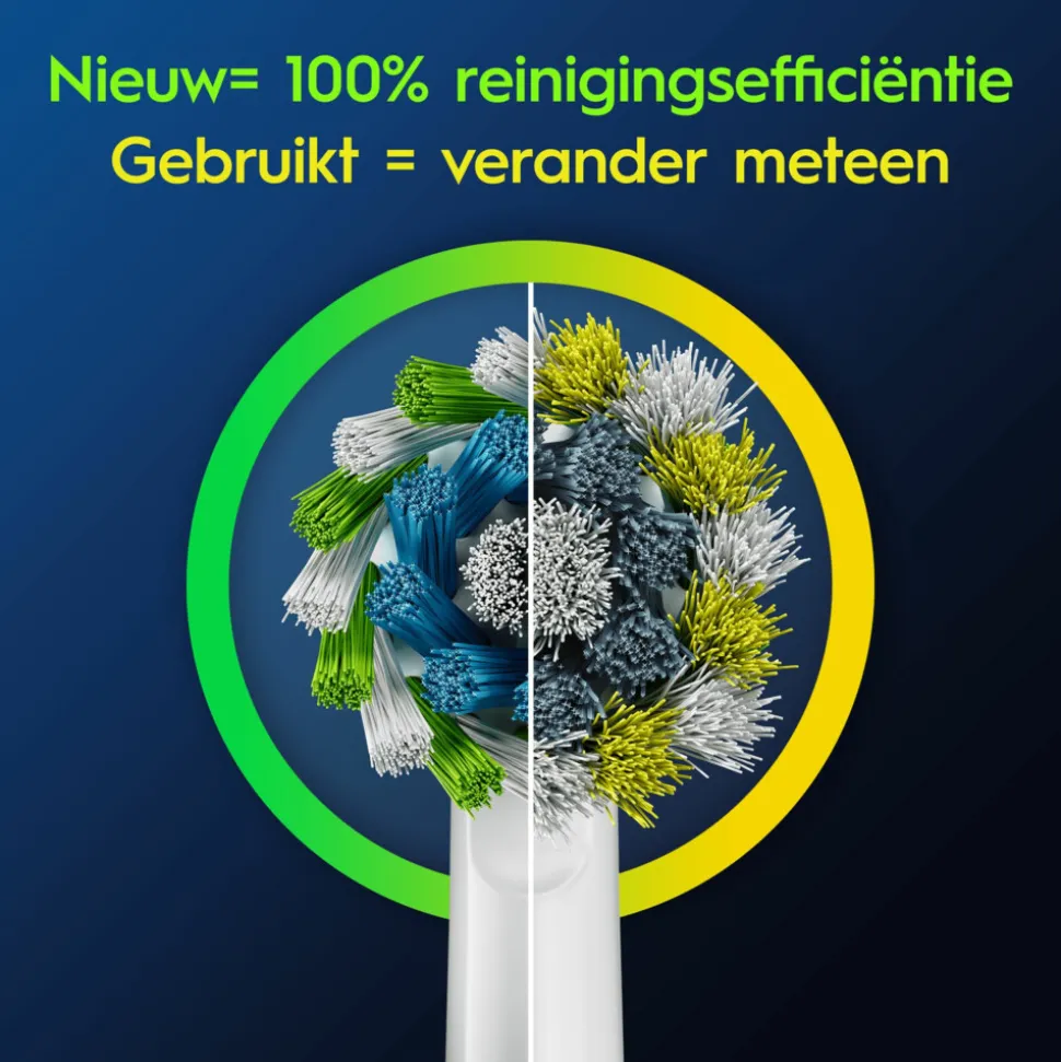 Oral-B Opzetborstels Pro Cross Action Wit 9 stuks