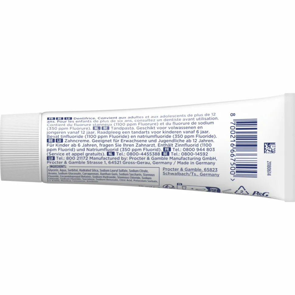Oral-B Tandpasta Professional Glazuurversterkend Reiniging Munt 75 ml