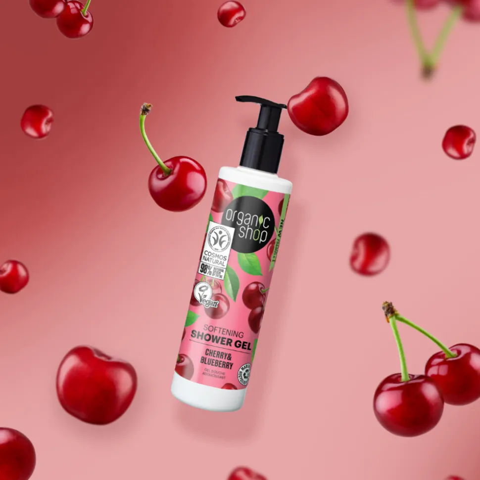 Organic Shop Douchegel Cherry and Blueberry 280 ml