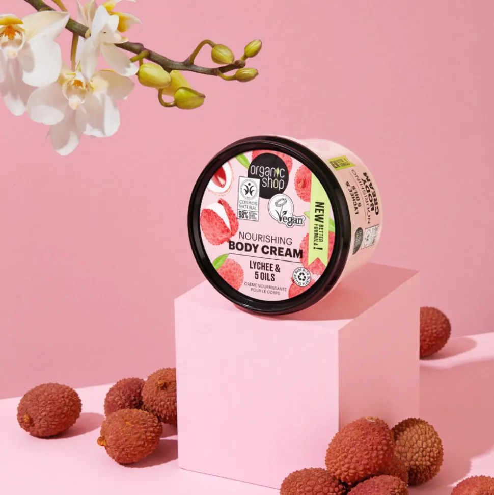 Organic Shop Nourishing Bodycrème Lychee 250 ml