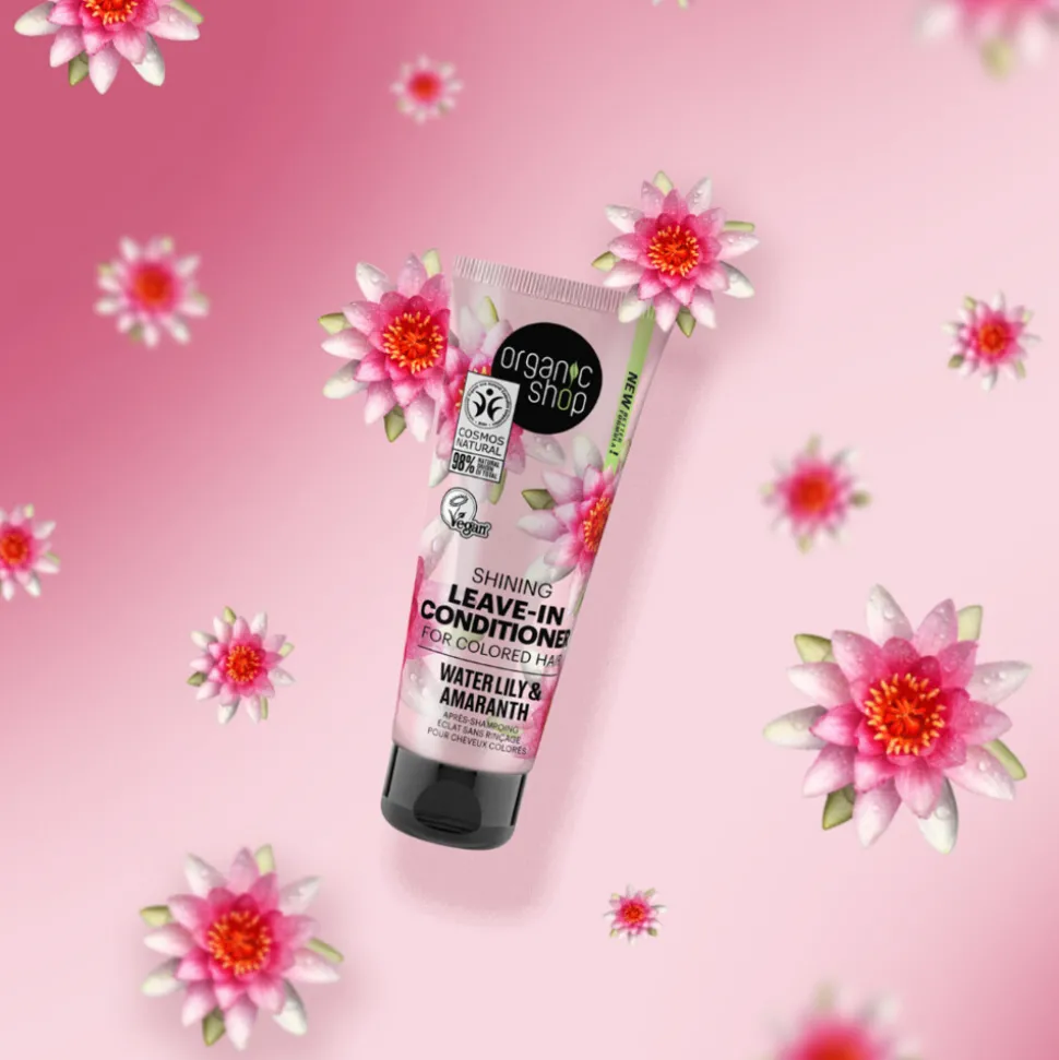 Organic Shop Shining Leave-In Conditioner Water Lily and Amaranth 75 ml