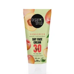 Organic Shop Zonnebrandcréme Gezicht SPF 30 Vette huid 50 ml
