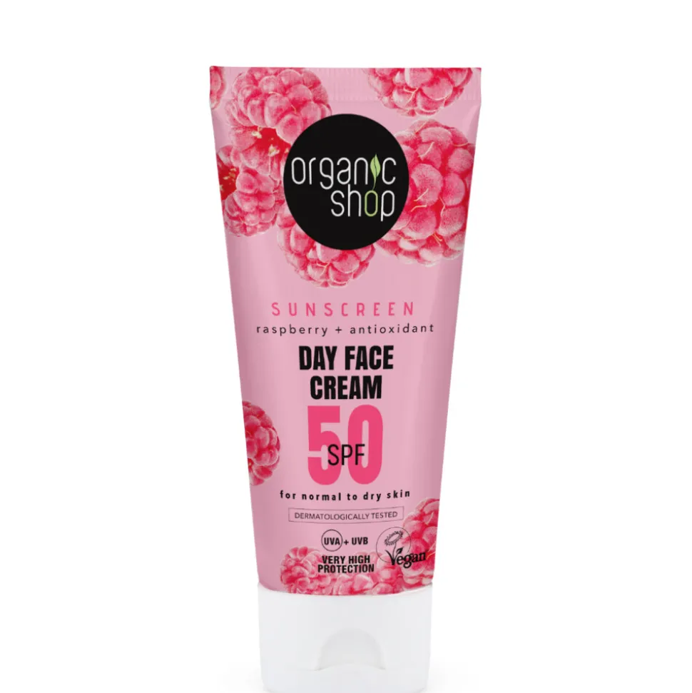 Organic Shop Zonnebrandcréme Gezicht SPF 50 Normale huid 50 ml