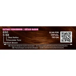 Palette Intensive Oil-Care Color Haarkleuring 650 Kastanje Middenbruin