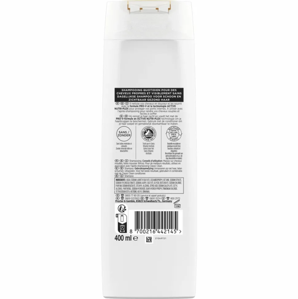 Pantene Shampoo Classic Clean 400 ml