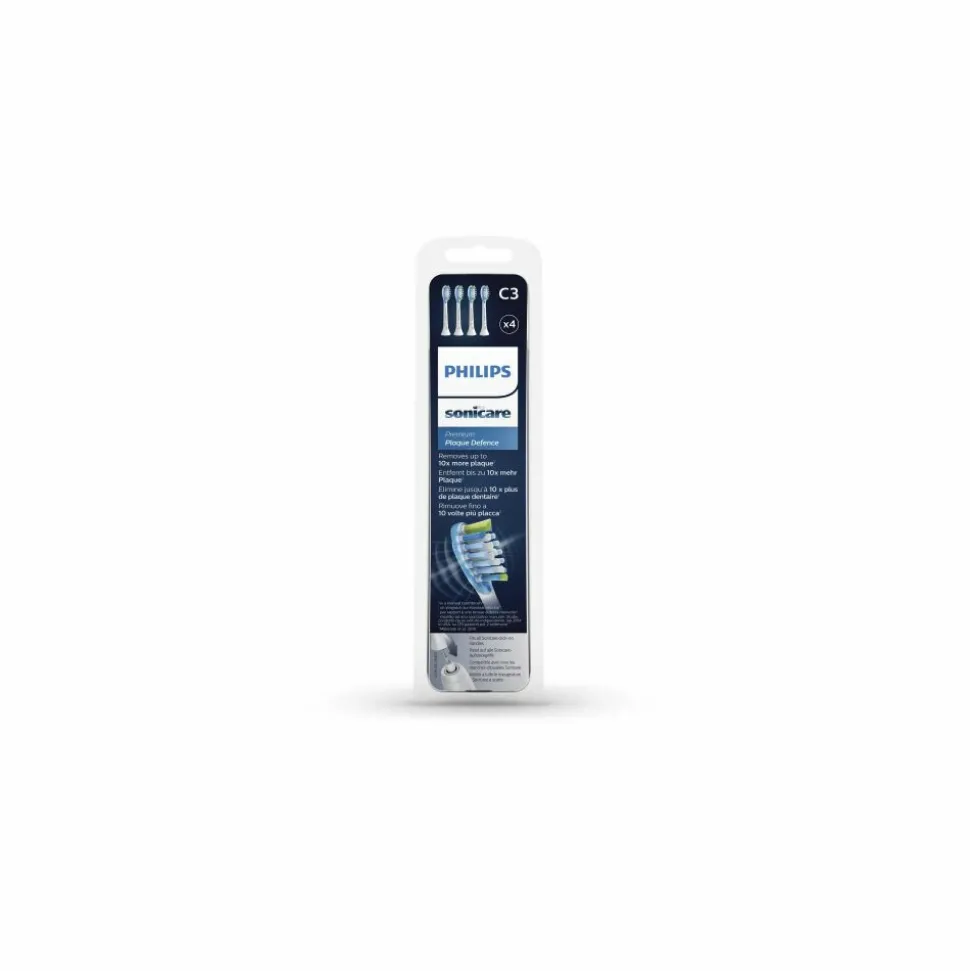 Philips Sonicare Opzetborstels Premium Plaque Defence C3 Wit 4 stuks