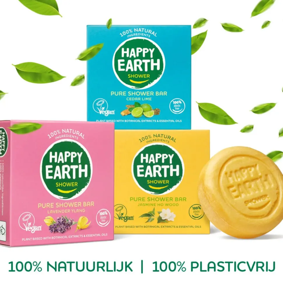 Plasticvrij pakket: 3x shower bars Pakket