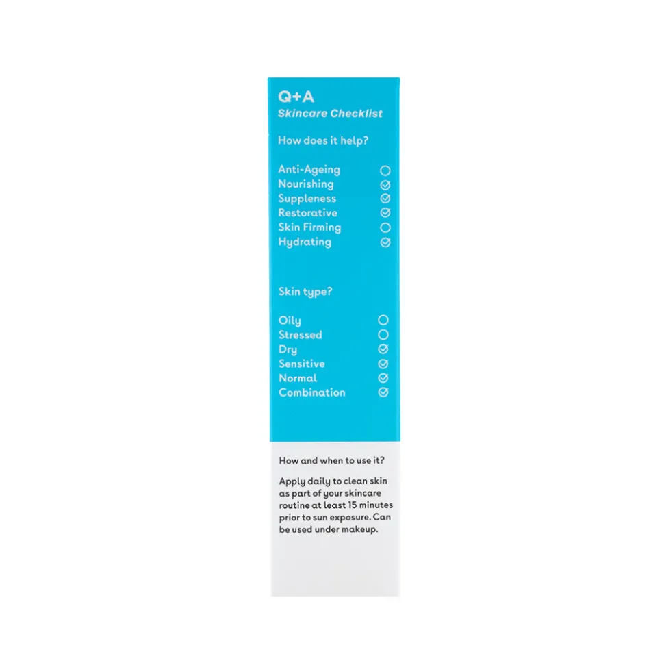 Q+A Face Sunscreen SPF 50 Hydrating 50 ml