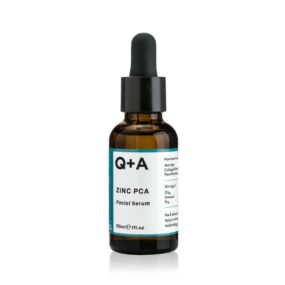 Q+A Oily Skin - Reinigingsgel 1x 125 ml & Exfoliant 1x 75 ml & Gezichtsserum 1x 30 ml & Moisturiser 1x 75 ml - Pakket