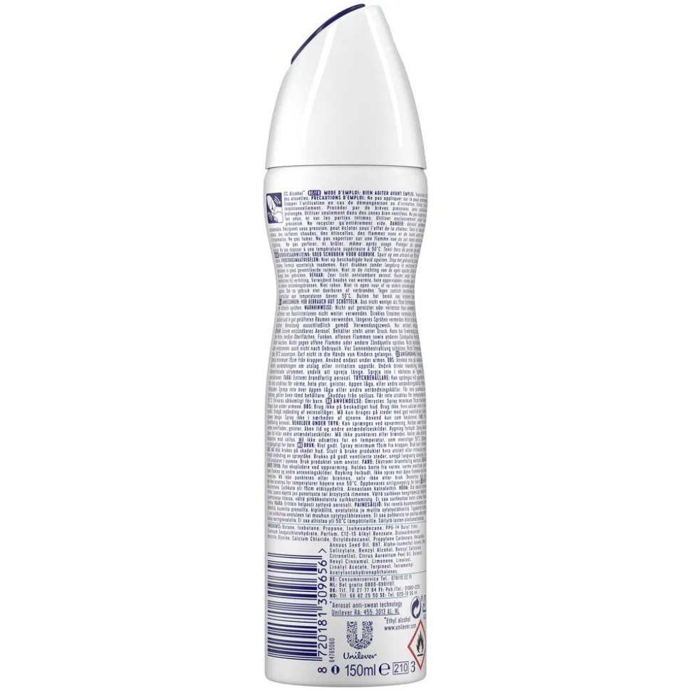 Rexona Deodorant Spray Advanced Protection Invisible Aqua 150 ml