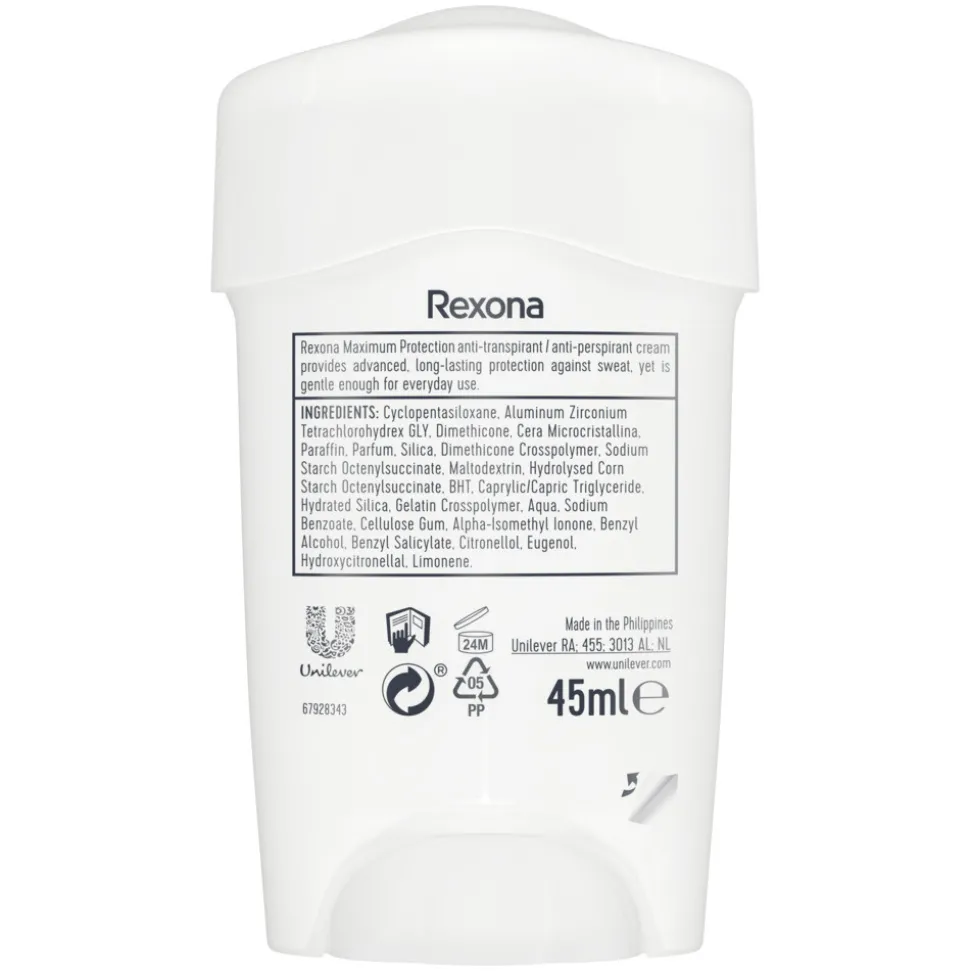 Rexona Deodorant Stick Cream Maximum Protection Confidence 45 ml