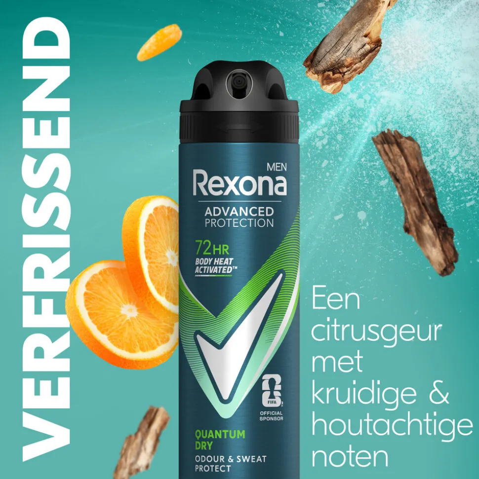 Rexona Men Deodorant Spray Advanced Protection Quantum Dry 150 ml