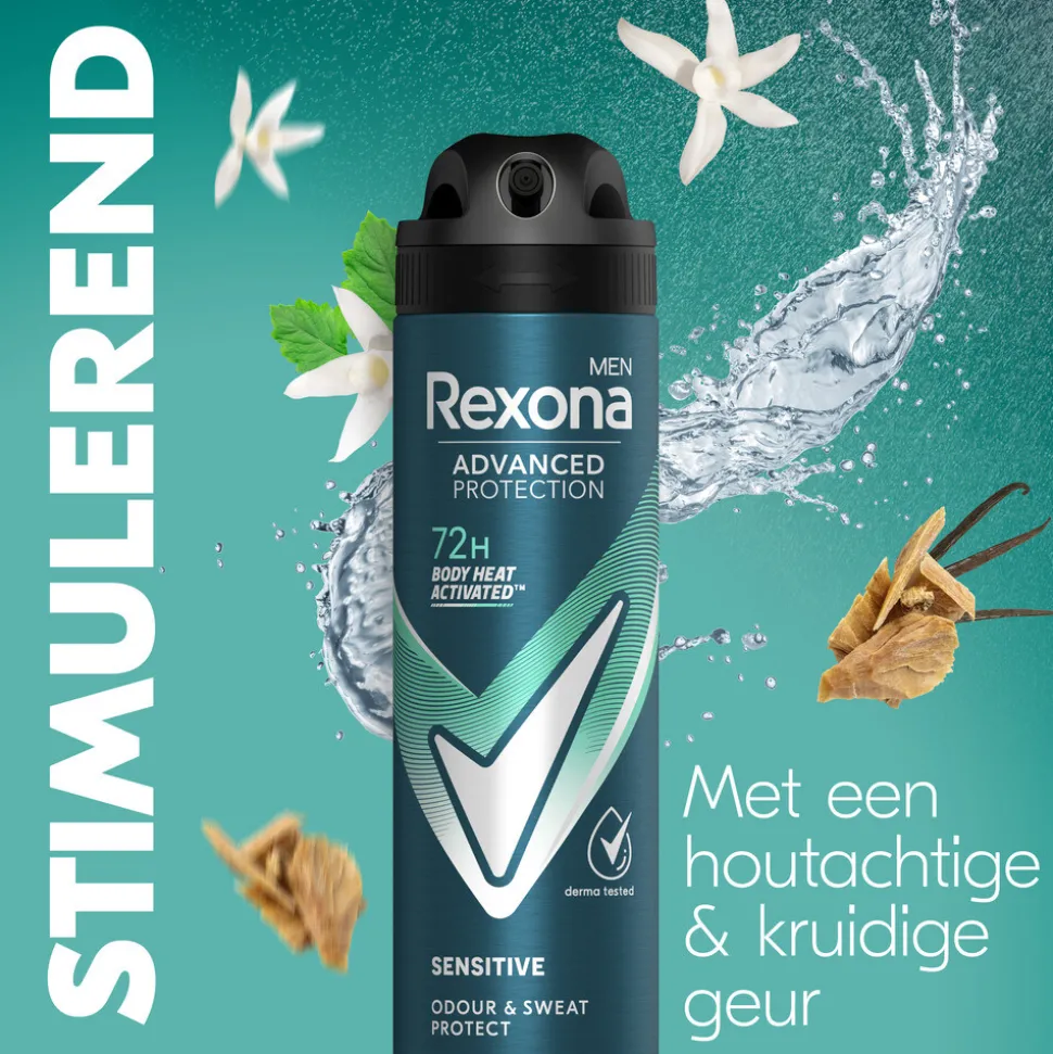 Rexona Men Deodorant Spray Advanced Protection Sensitive 150 ml