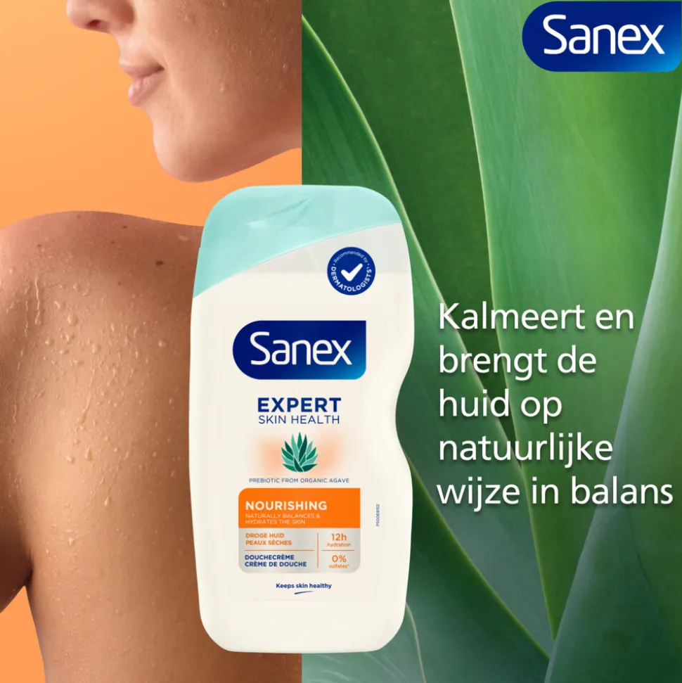 Sanex Douchegel Expert Skin Health Nourishing Agave 400 ml